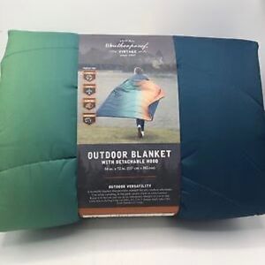 Weatherproof Vintage Outdoor
Blanket - Orange Navy Gradient (54in X
72in)
